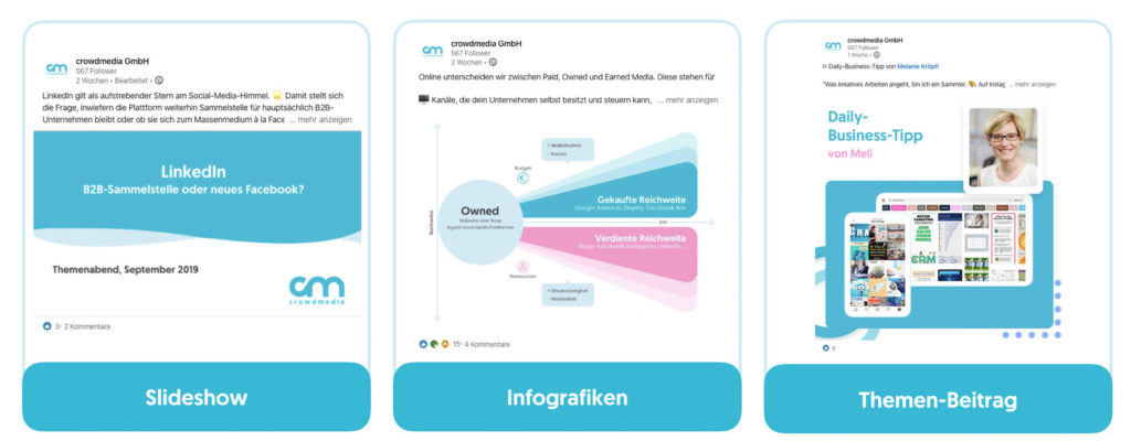 LinkedIn-Content Beispiele