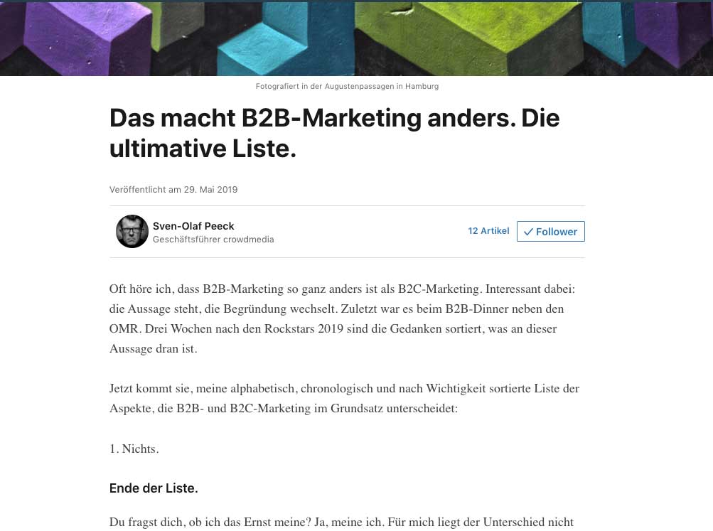 Vorschaubild LInkedIn-Artikel