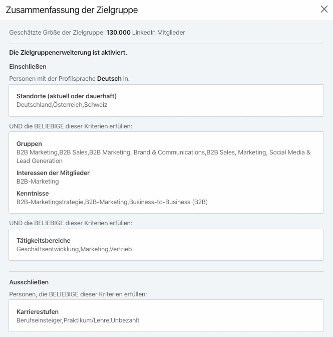 LinkedIn-Zielgruppen-Targeting